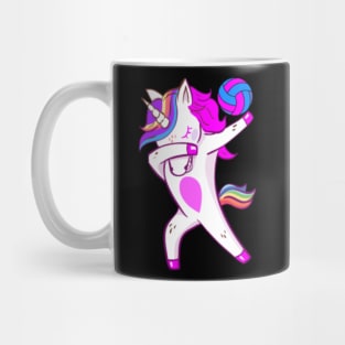 Volleyball Dabbing Cute Unicorn Player Mug